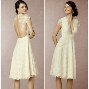 BHLDN Aaliyah short bridal dress, by Sau